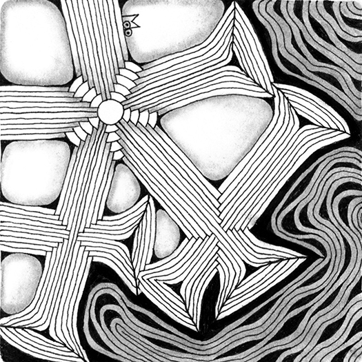 Zentangle Tiles - Morphing Mind
